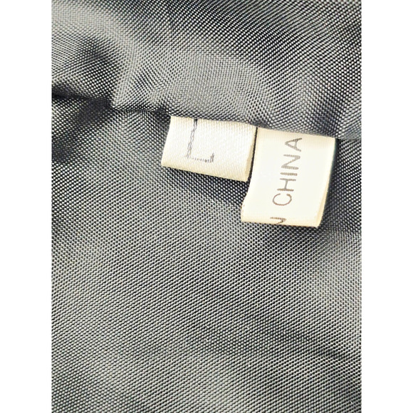 Biker Jacket Punk Rocker Snap Black Coat Size Large Snap & Zipper Pockets Lined - Picture 8 of 12